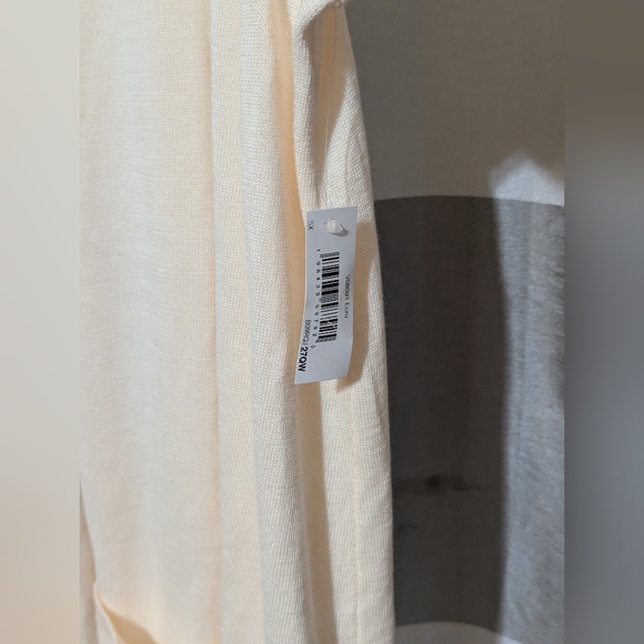 Women's Peach Long Open Front Knit Cardigan Size: 5X - Picture 7 of 8